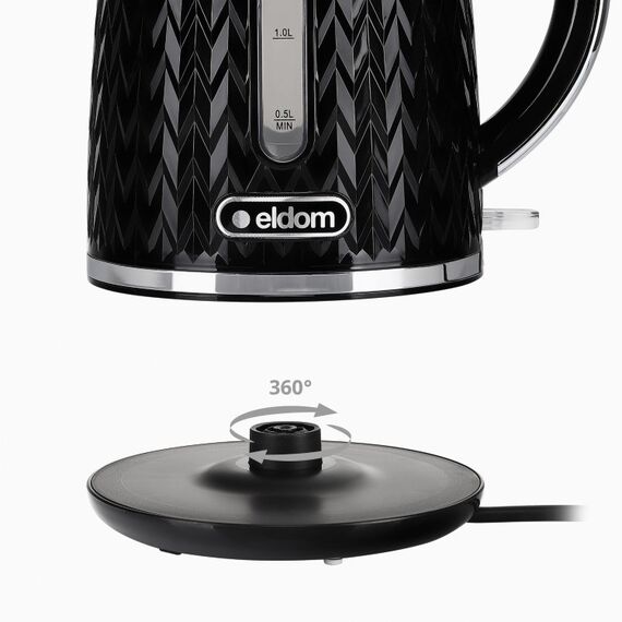 NELO kettle, capacity 1.7 l, power 2000 W, black - Kettles - Coffee & Beverages - Techbox