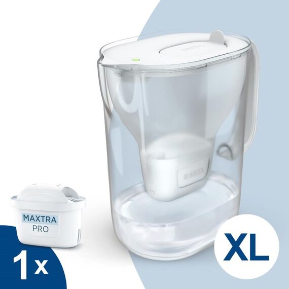 BRITA Style ESSENTIAL XL white filter jug + MX Pro Pure Performance filter | Techbox