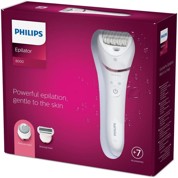 Philips BRE 730/10 Wet and dry epilator for legs, body and feet | Techbox