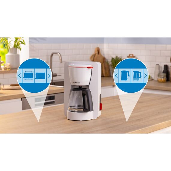 My Moment BOSCH TKA3M131 filter coffee machine (white) | Techbox