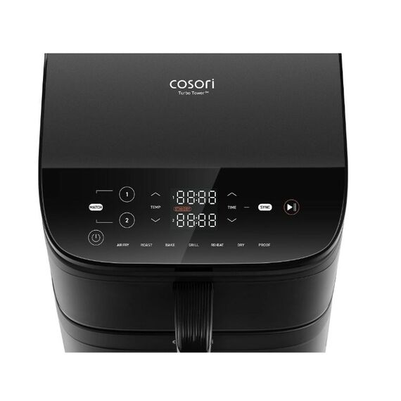 Cosori CAF-DC121 Double 10.8 L Stand-alone Hot air fryer Black | Techbox