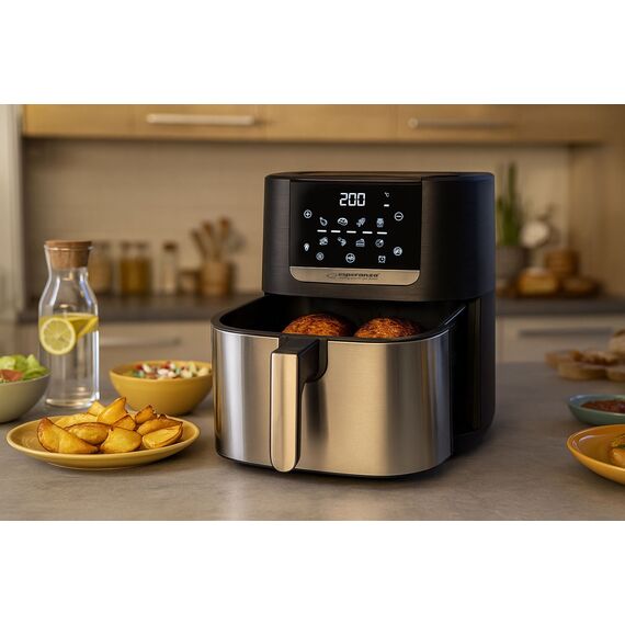 Esperanza EKA004 Non-fat fryer 8L, 1700W Inox - Deep Fryers - Cooking - Techbox