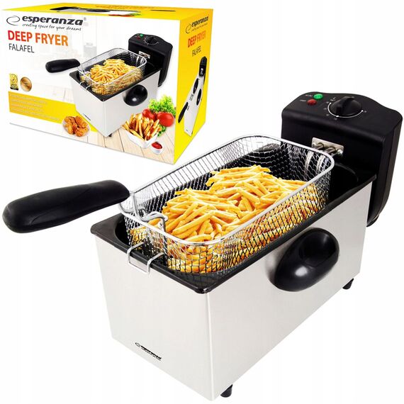 Esperanza EKG010 Deep Fryer 3 L, 2000W Inox - Deep Fryers - Cooking - Techbox