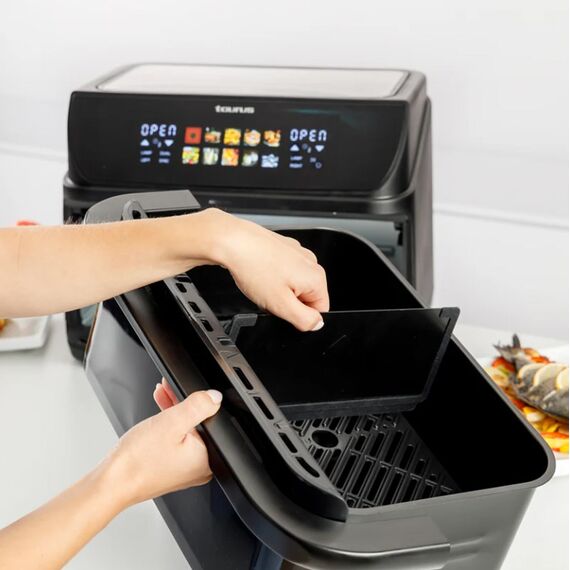 Fat-free deep fryer with long basket and grill Taurus 973004000 - Deep Fryers - Cooking - Techbox
