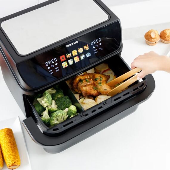 Fat-free deep fryer with long basket and grill Taurus 973004000 - Deep Fryers - Cooking - Techbox