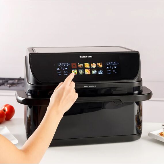 Fat-free deep fryer with long basket and grill Taurus 973004000 - Deep Fryers - Cooking - Techbox