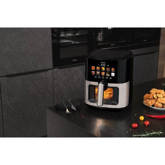 N'oveen AF770 X-LINE Greaseless deep fat fryer Black, Silver | Techbox