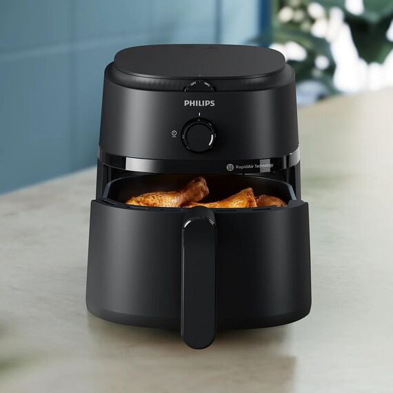 Philips 1000 series NA120/00 fryer Single 4.2 L Stand-alone 1500 W Hot air fryer Black | Techbox