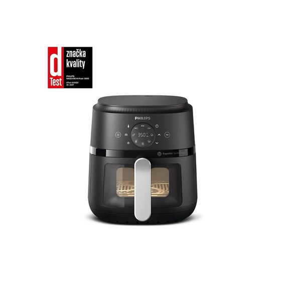 Philips 2000 series NA221/00 fryer Single 4.2 L Stand-alone 1500 W Hot air fryer Silver - Deep Fryers - Cooking - Techbox