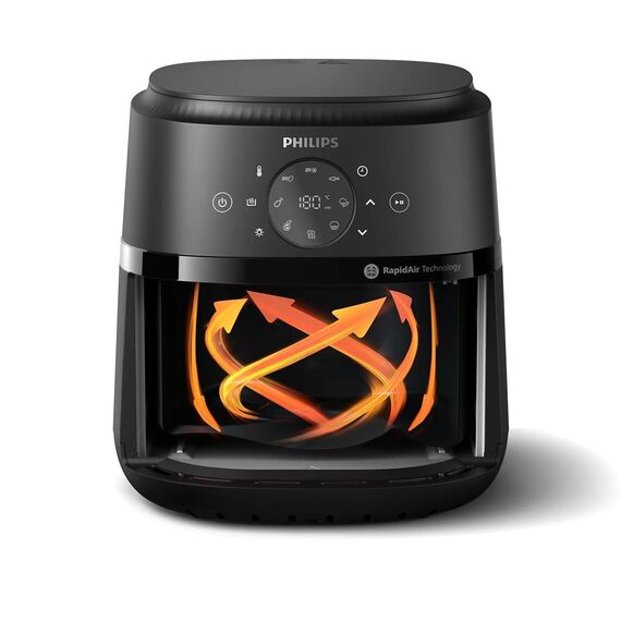 Philips 2000 series NA221/00 fryer Single 4.2 L Stand-alone 1500 W Hot air fryer Silver - Deep Fryers - Cooking - Techbox