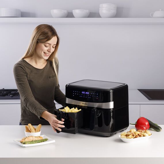 Taurus Air Fry Digital Duo Double 9 L 2200 W Hot air fryer Black - Deep Fryers - Cooking - Techbox