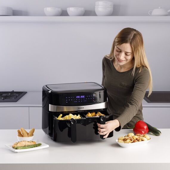 Taurus Air Fry Digital Duo Double 9 L 2200 W Hot air fryer Black - Deep Fryers - Cooking - Techbox