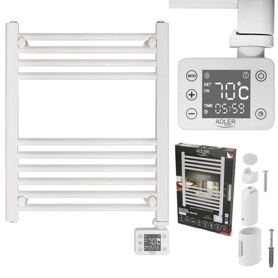 Adler AD 7823 Electric bathroom heater LED white - Convectors & Dryers - Cooling & Heating - Techbox