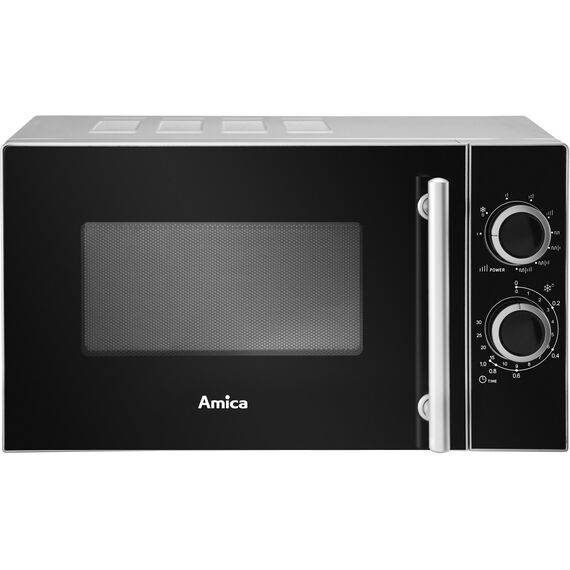 Amica AMGF20M1GS microwave Countertop Grill microwave 20 L 700 W Black, Silver | Techbox