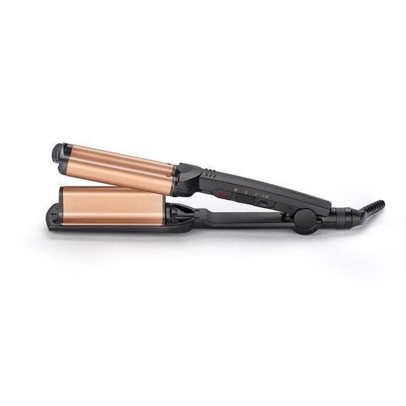 BaByliss Deep Waves Curling iron Warm Black, Orange 98.4" (2.5 m) - Hair Irons & Brushes - Personal Care - Techbox