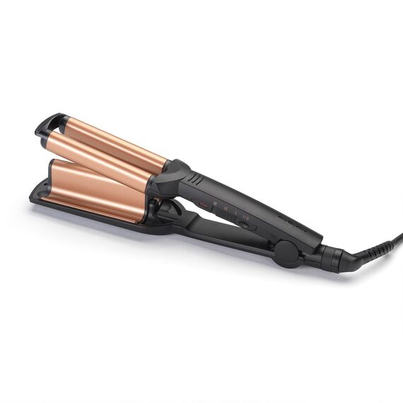 BaByliss Deep Waves Curling iron Warm Black, Orange 98.4" (2.5 m) - Hair Irons & Brushes - Personal Care - Techbox
