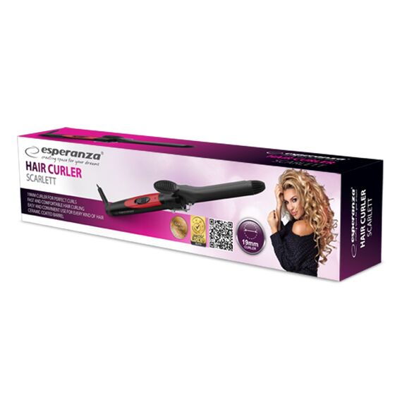 Esperanza EBL004 hair styling tool Curling iron Black 1.7 m 25 W | Techbox