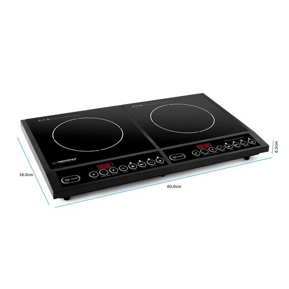 Esperanza EKH008 hob Black Countertop Zone induction hob 2 zone(s) | Techbox