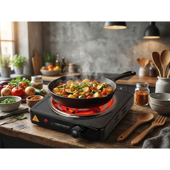 Esperanza EKH012K hob Black Countertop 21 cm 1 zone(s) | Techbox