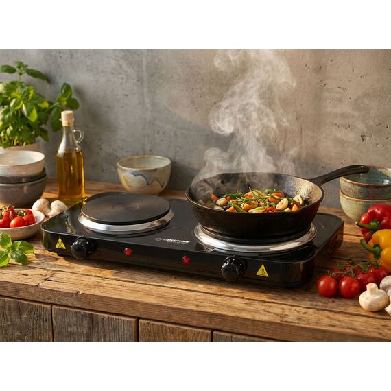 Esperanza EKH014K Electric Stove 2 zone (s), Black | Techbox