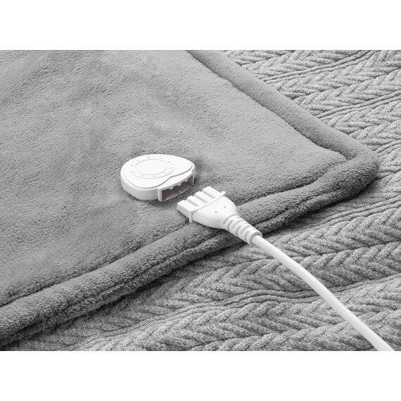 Medisana HB 680 Electric blanket 120 W Grey Plush - Electric Blankets - Cooling & Heating - Techbox