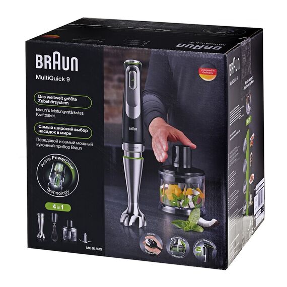 Braun MultiQuick 9 MQ 9135XI 0.6 L Immersion blender 1200 W Black, Stainless steel | Techbox