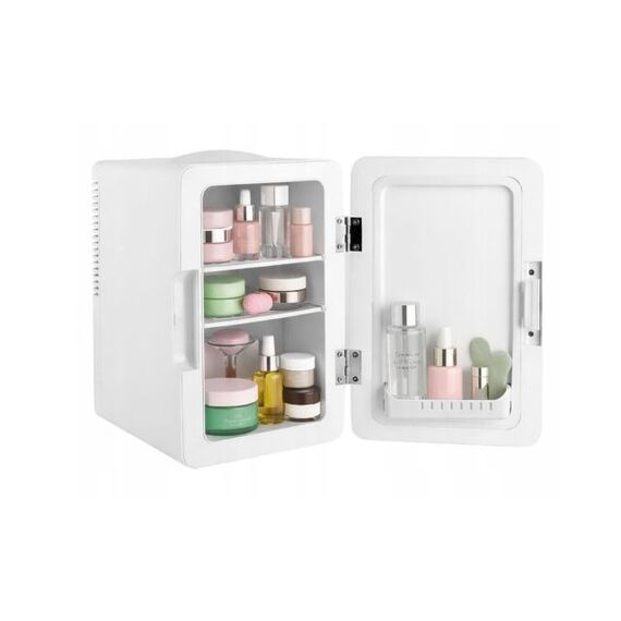 ELLE 6L white mini fridge with LED make-up mirror - Camping - Hobbies - Techbox