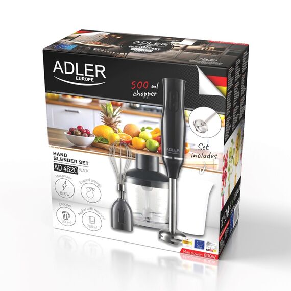 Adler AD 4620b Hand Blender Black - Mixers - Food preparation - Techbox