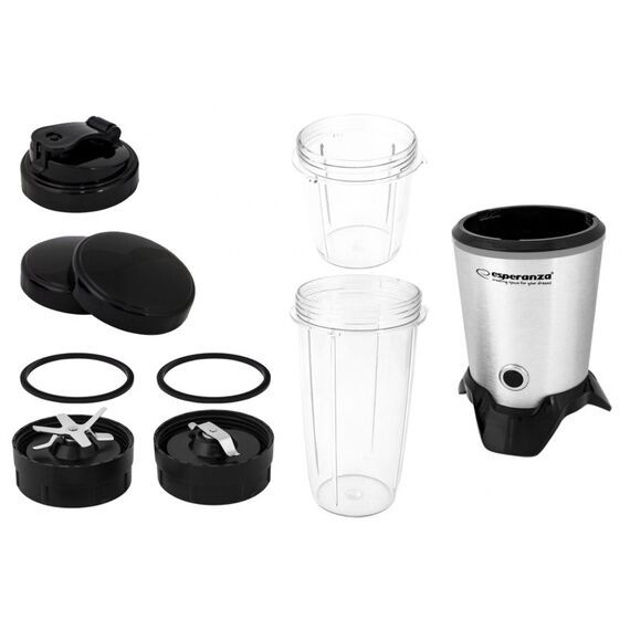 Esperanza EKM028 blender Tabletop blender 1000 W Black, Stainless steel | Techbox