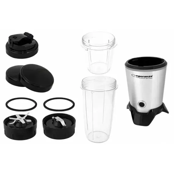 Esperanza EKM028 blender Tabletop blender 1000 W Black, Stainless steel | Techbox