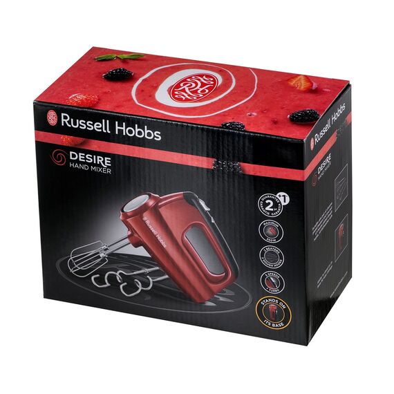 Russell Hobbs 24670-56 mixer Hand mixer 350 W Red - Mixers - Food preparation - Techbox