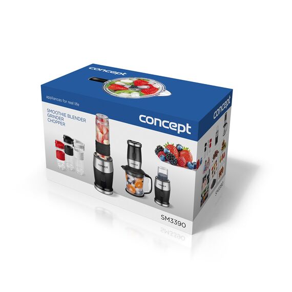Concept SM3390 blender 1.2 L Immersion blender 700 W Black, Stainless steel - Mixers - Food preparation - Techbox
