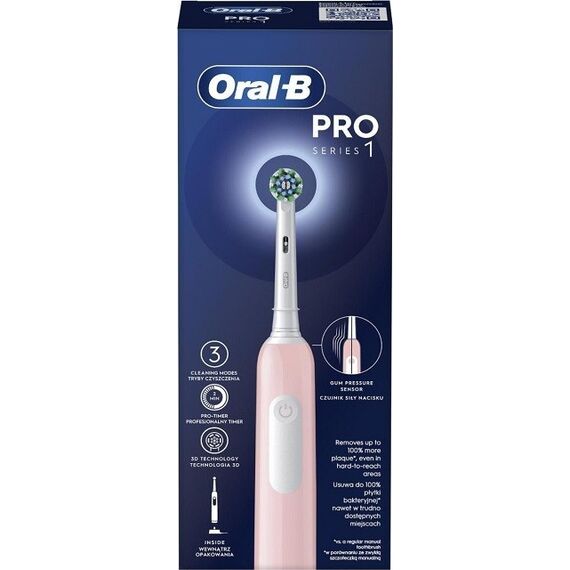 Oral-B PRO1 Pink electric toothbrush | Techbox