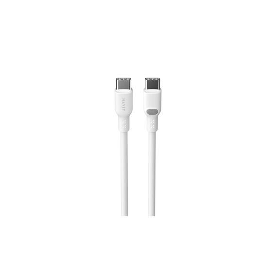 Havit CB6280 - USB Type C to USB Type C cable, 1 m (white) | Techbox