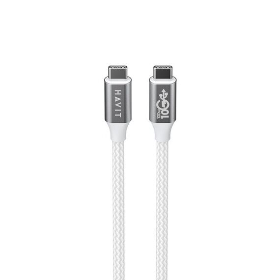 Havit CB6290 - USB Type C to USB Type C cable, 1 m (white/grey) | Techbox