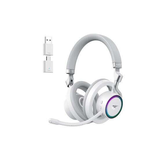 Havit Fuxi-H8 - wired/wireless gaming headphones (white) - Headsets - Speakers & Headphones - Techbox