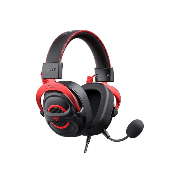 Havit H2002E Pro Headset Wired Head-band Gaming Black, Red - Headsets - Speakers & Headphones - Techbox
