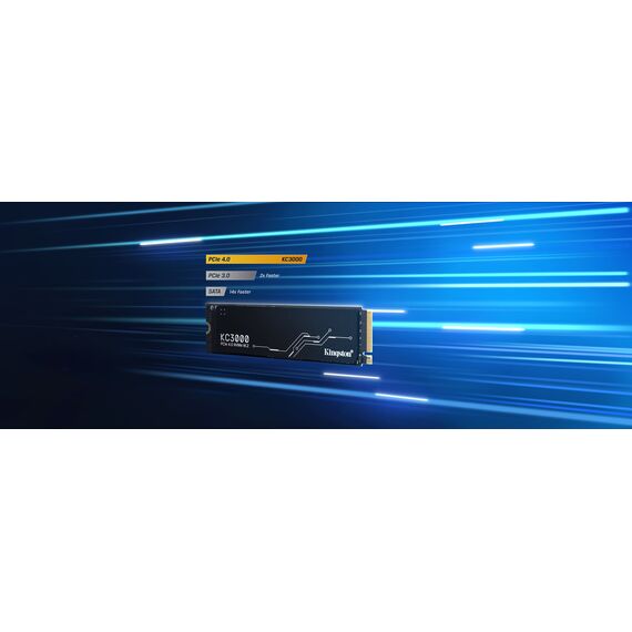 Kingston Technology KC3000 M.2 1024 GB PCI Express 4.0 3D TLC NVMe - SSD - Hard Drives - Techbox