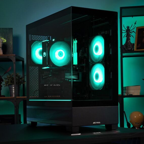 Actina 5901443443384 PC AMD Ryzen™ 5 8400F 16 GB DDR5-SDRAM 1 TB SSD AMD Radeon RX 7600 Windows 11 Home Midi Tower Black - Ready-made PC - Ready-made - Techbox