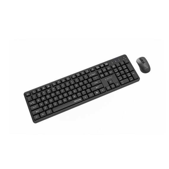 Gembird KBS-WMS-01 Silent key Pro Business wireless desktop set, black, US layout - Desktop SET - Keyboards & Mice - Techbox