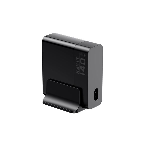 Havit UCLE004 EU - GaN five-port travel charger 140 W, black - Travel Chargers - Smartphone Chargers - Techbox