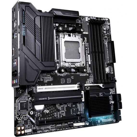 GIGABYTE B850M GAMING X WIFI6E Motherboard - AMD Ryzen 9000 Series CPUs, 10+2+2 Phases Digital VRM, up to 8200MHz DDR5 (OC), 1xPCIe 5.0 + 1xPCIe 4.0 M.2, 2.5LAN, WIFI 6E, USB 3.2 Gen 2 | Techbox