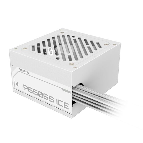 GIGABYTE P650SS ICE Power Supply - PCIe 5.0, 80 PLUS Silver, 120mm Fan, ATX 3.0 compatible, EU Plug - PSU - Laptops & PC Builds - Techbox
