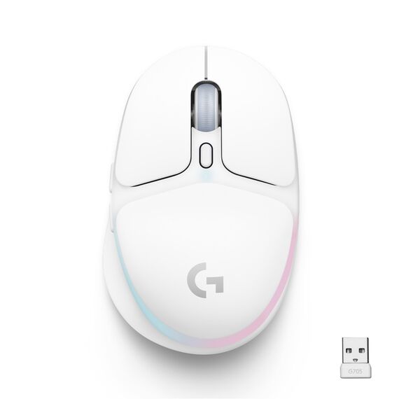 Logitech - G705 - Wireless Gaming Mouse - Off White / Computers