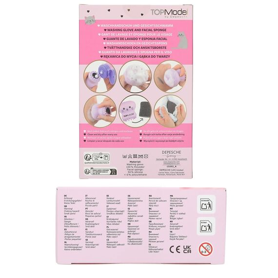 TOPModel - wash glove and facialsponge set  BEAUTY and ME ( 0413252 ) / Toys