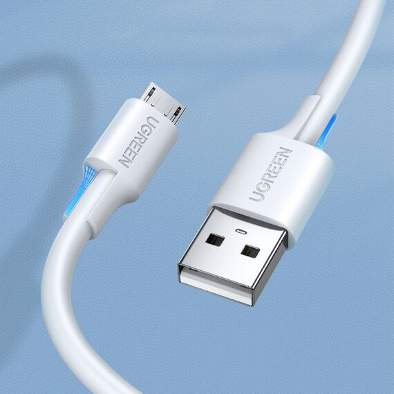 Ugreen US289 60143 micro USB / USB-A cable 2m - white | Techbox