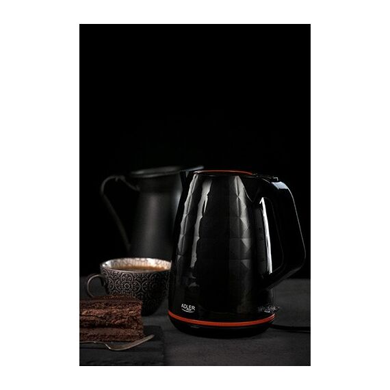 Adler AD 1277 B electric kettle 1.7 L 2200 W Black | Techbox
