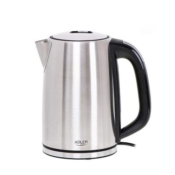 Adler AD 1340 electric kettle 1.7 L 2200 W Black, Silver | Techbox
