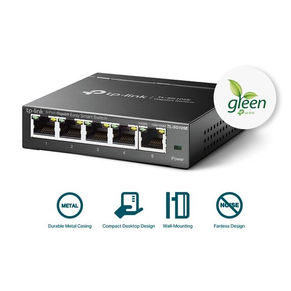 TP-Link 5-Port Gigabit Easy Smart Switch | Techbox