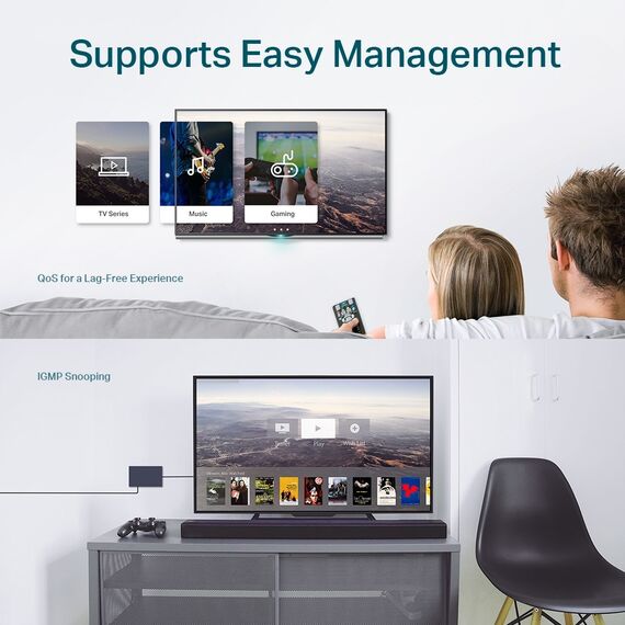 TP-Link 5-Port Gigabit Easy Smart Switch | Techbox